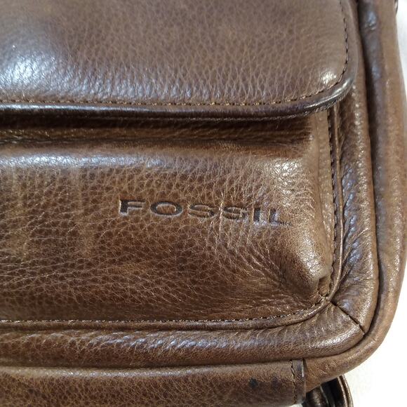 Fossil Leather Crossbody Purse Brown – Good Condition - Picture 4 of 6
